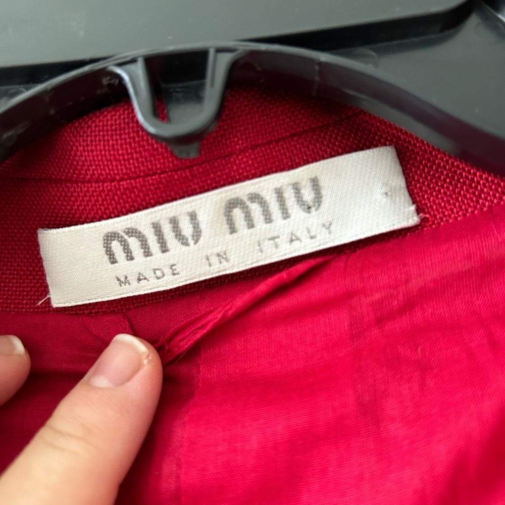 Miu Miu Red Jacket